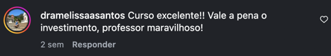 Depoimento real de @dramelissaasantos no Instagram
